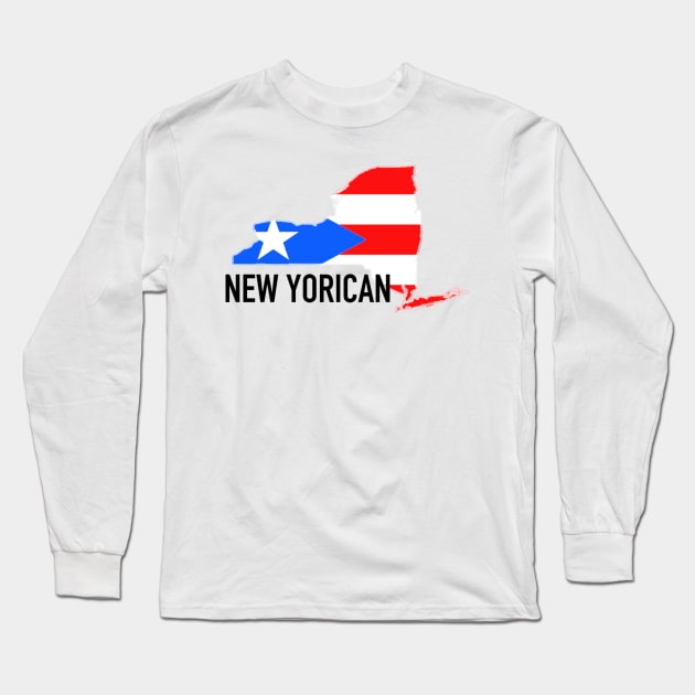 New Yorican Long Sleeve T-Shirt by AcacianCreations